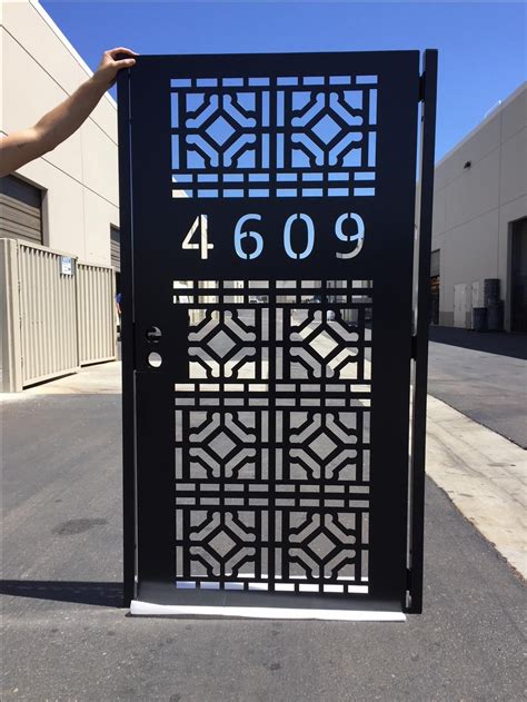 Metal Gate Numbers 